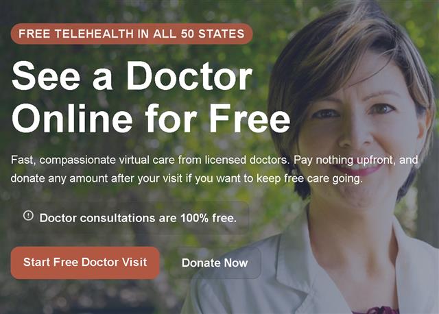 My Free Doctor free telehealth service